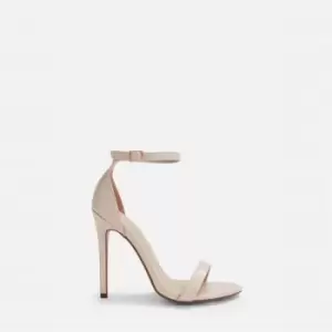Image of Missguided Basic Barely Heeled Sandals - Nude