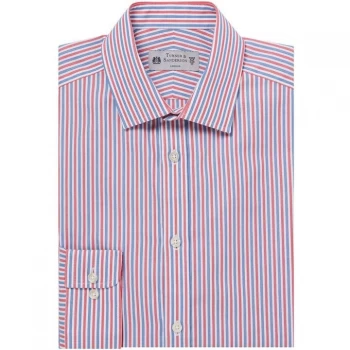 Image of Turner and Sanderson Ickworth Tri-Colour Striped Shirt - White