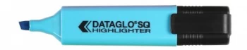 Image of Dataglo Value Highlighter Flat Barrel Chisel Tip Blue (PK10)