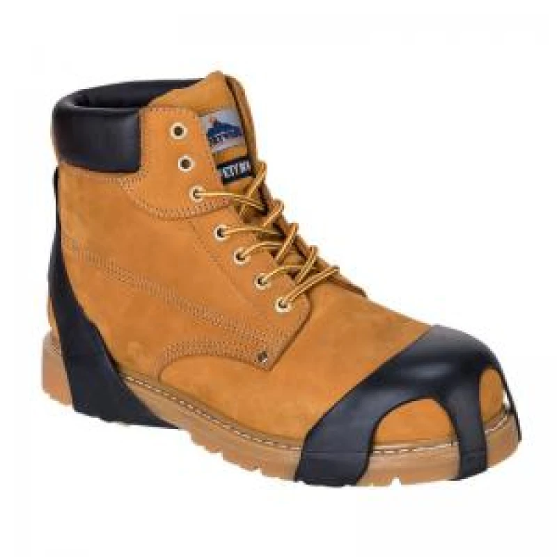 Image of Portwest Non Slip Ice Grabber Shoe Covers FC94BKRL Colour: Black