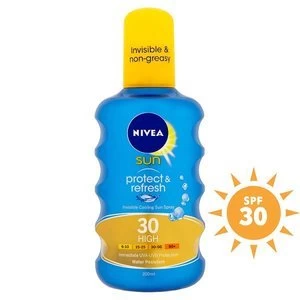Image of Nivea Sun Protect and Refresh Cooling Spray SPF30 200ml