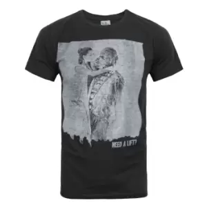 Image of Junk Food Mens Need A Lift Star Wars T-Shirt (S) (Black)