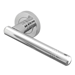 Image of Jedo Kudos Door Handle on Round Rose