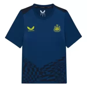 Image of Castore Newcastle United Pre Match T Shirt 2023 2024 Junior - Blue