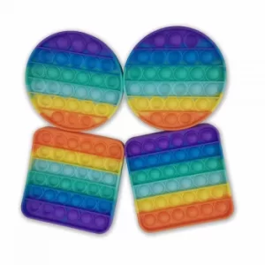 Image of Rainbow Push Pop Bubble Fidget Toy