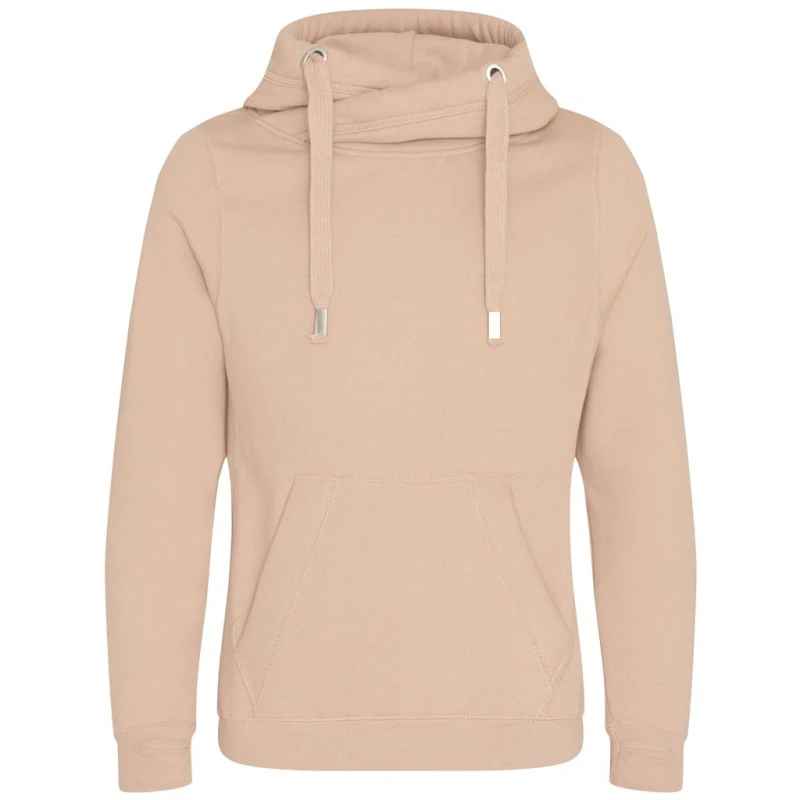 Image of AWDis AWDis Men Cross Neck Hoodie in Nude Size: X-Small Nude XS Male 5059958506657