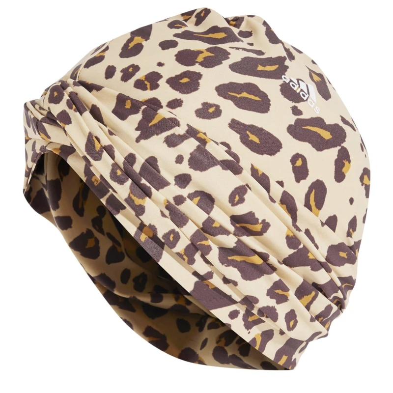 Image of adidas Solid / Animal-Print Reversible Turban Womens - Brown Brown Ladies
