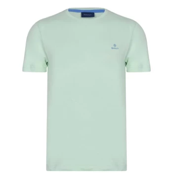 Image of Gant Contrast Logo T Shirt - Green