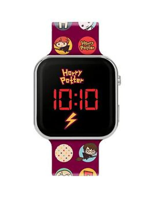 Image of Disney Kids Harry Potter Printed Red Strap LED Digital Watch