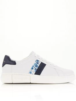 Image of Kate Spade New York Keswick Spade Flower Trainers - White/Blue