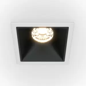 Image of Maytoni Maytoni Alfa LED Square Dimmable Recessed Downlight White, Black, 500lm, 4000K