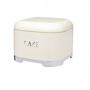 Image of Lovello Cream Cake Tin Cream and Silver