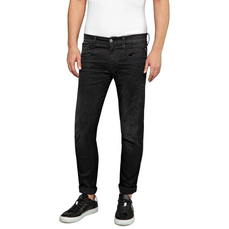 Image of Replay Hyperflex Anbass Slim Jeans Wash Blk 098 male 30W S