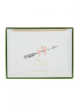 Image of Kate Spade New York Thank You Card Note Set Two Hearts