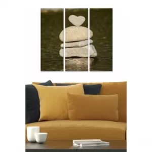 Image of MDF558528 Multicolor Decorative MDF Painting (3 Pieces)