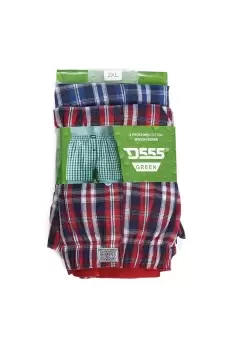Image of Plaid D555 Kingsize Woven Boxer Shorts (2 Pairs)