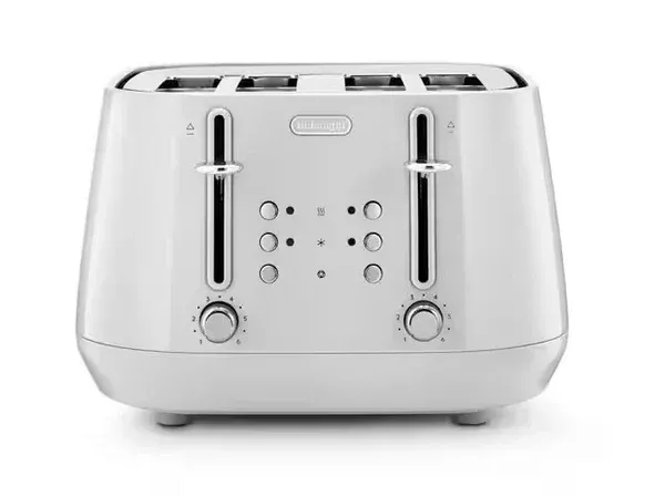 Image of DeLonghi Eclettica CTY4003WH 4 Slice Toaster