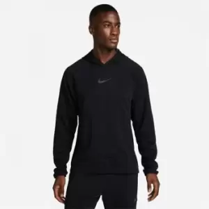 Image of Nike Pro Dri-FIT Mens Fleece Fitness Pullover - Black