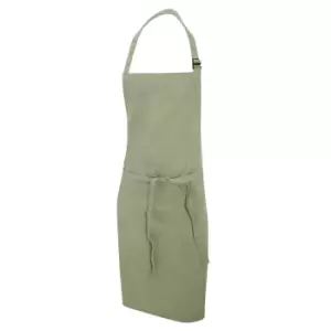Image of Dennys Multicoloured Bib Apron 28x36ins (Pack of 2) (One Size) (Khaki)