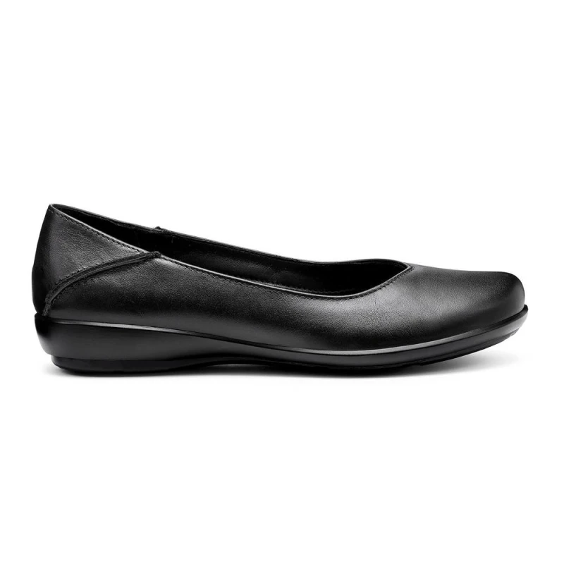 Image of Hotter Womens 'Birdie' Ballerina Pumps in Black Size: 5 Black Female 5