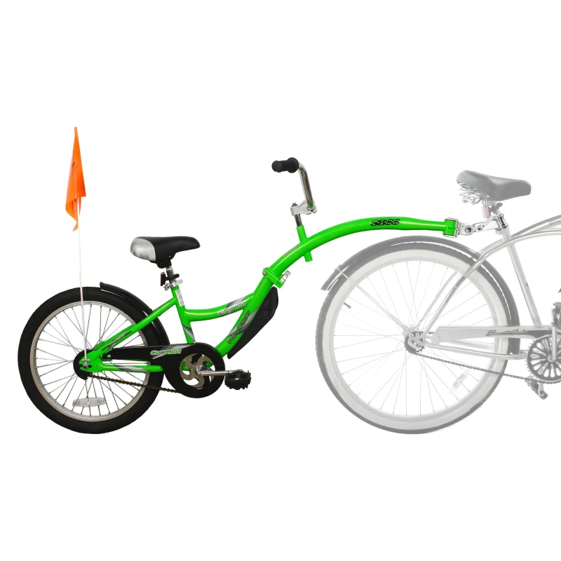 Image of Weeride WeeRide Co Pilot Tagalong Trailer Child Baby Bike Green unisex One Size