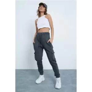 Image of I Saw It First Charcoal Utility Joggers - Grey