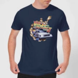 Image of Back To The Future Clockwork T-Shirt - Navy - S