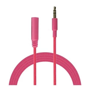 Image of Urbanz INC35P-S1PK Incredi-Cables 3.5mm Corded Audio Extension Cable 1M - Pink