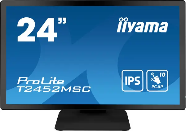 Image of iiyama ProLite 23.8" T2452MSC-B1 Full HD IPS LCD Touch Screen Monitor
