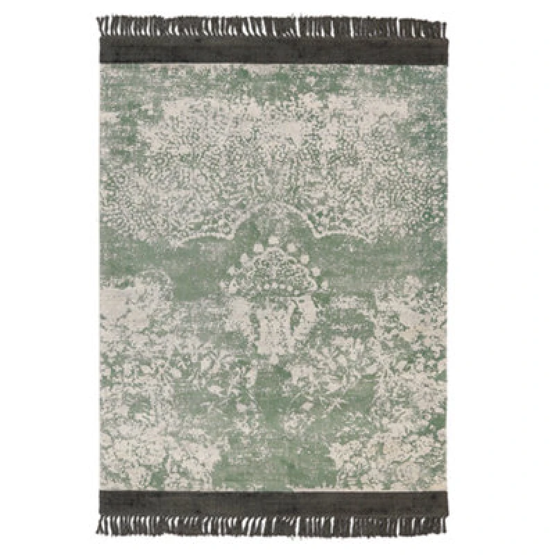 Image of Beliani Rug Akarsu Green 140 X 200 Cm Viscose