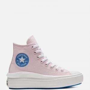 Image of Converse Womens Chuck Taylor All Star Anodized Metals Move Hi-Top Trainers - Pink - UK 7