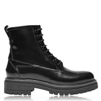 Image of HUGO Alpha Lace Up Boot - Black