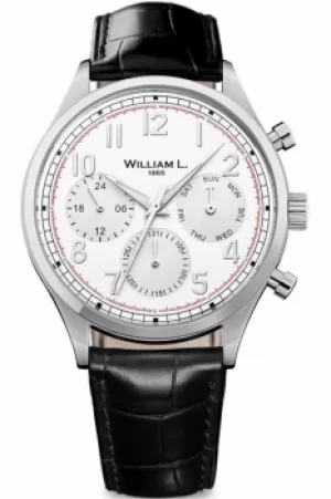 Image of Mens William L 1985 Vintage Calendar Watch WLAC03BOCN