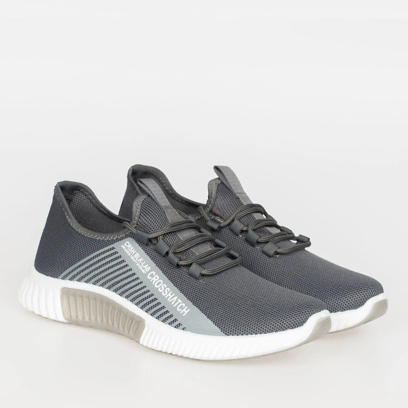 Image of Crosshatch Crosshatch Men Nimbus Trainers in Grey Size: 8 Grey 8 Male 5059294181365