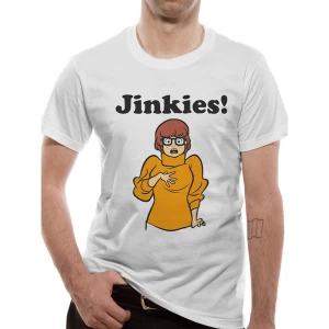Image of Scooby Doo - Jinkies Mens Medium T-Shirt - White