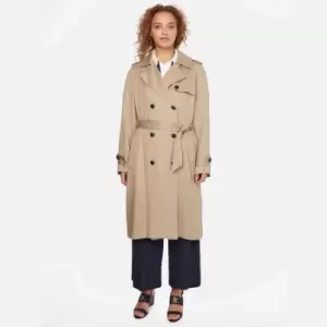 Image of Tommy Hilfiger Womens Tencel Trench - Beige - UK 16