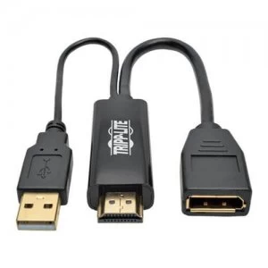 Image of Tripp Lite 4K HDMI to DisplayPort Active Adapter Video Converter with