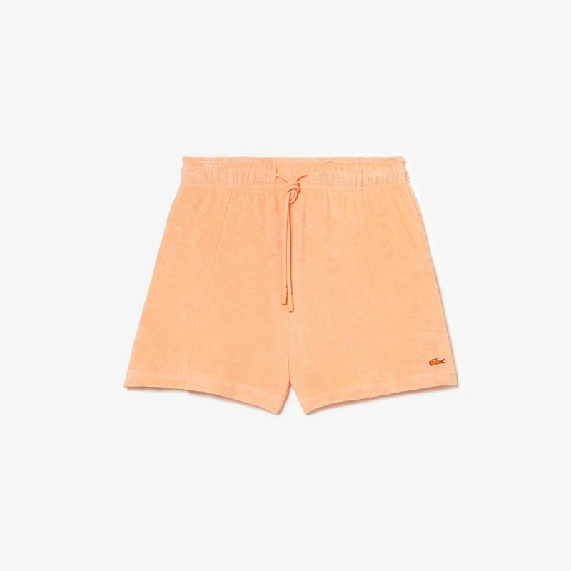 Image of Lacoste Womens Fleece Jogger Shorts Ledge female 6 (34)