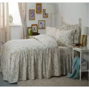 Image of Belledorm Bluebell Meadow Fitted Bedspread (Single) (Ivory)