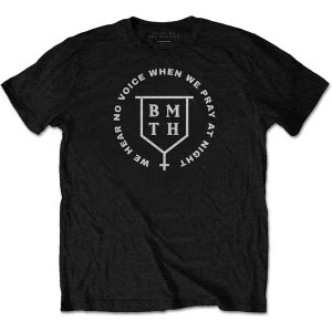Image of Bring Me The Horizon - No Voice Unisex Medium T-Shirt - Black
