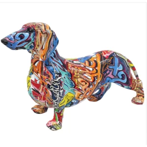 Image of Graffiti Dachshund Large Figurine By Lesser & Pavey