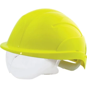 Image of S10PLUSHVYA Vision Plus Hi-vis Yellow Helmet - Centurion