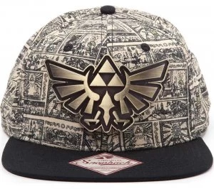 Image of Zelda Storyboard Snapback Cap - Multicolour