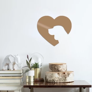 Image of Dog - Copper Copper Decorative Metal Wall Accessory