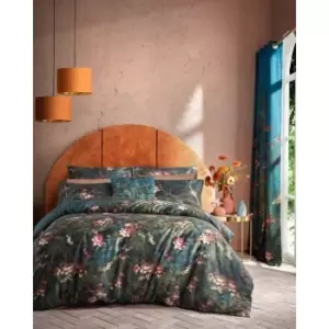 Image of Graham & Brown Graham and Brown Night Garden Navy Duvet Set - Double, Cotton