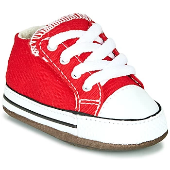 Image of Converse CHUCK TAYLOR ALL STAR CRIBSTER CANVAS COLOR boys's Childrens Shoes (High-top Trainers) in Red - Sizes 2 toddler,3 toddler,4 toddler