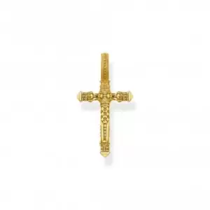 Image of Sterling Silver Gold Plated Cross Pendant PE503-413-39