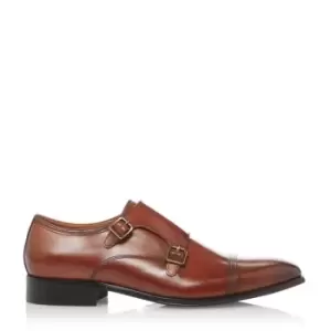Image of Dune London Surfer Smart Monk Shoes - Brown