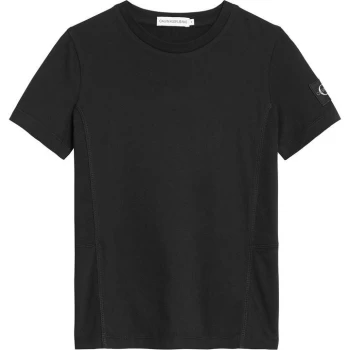 Image of Calvin Klein Badge T Shirt - Black BEH