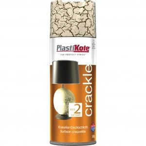 Image of Plastikote Crackle Touch Aerosol Spray Paint Colony Cream 400ml